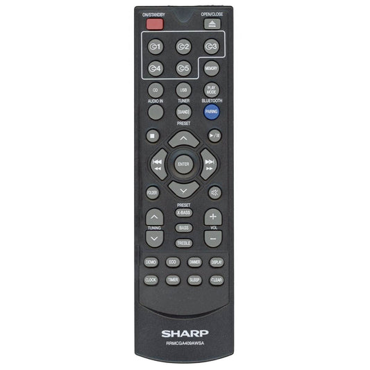 Sharp Part# RRMCGA409AWSA Remote Control - Genuine OEM