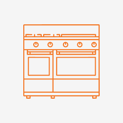 Hestan HOP364LP 36 Inch Open Burner Top - Liquid Propane