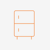 Hestan HRBSC72YW 72 Inch Refrigerated Base with Cold Rail, Self-Contained - Yellow