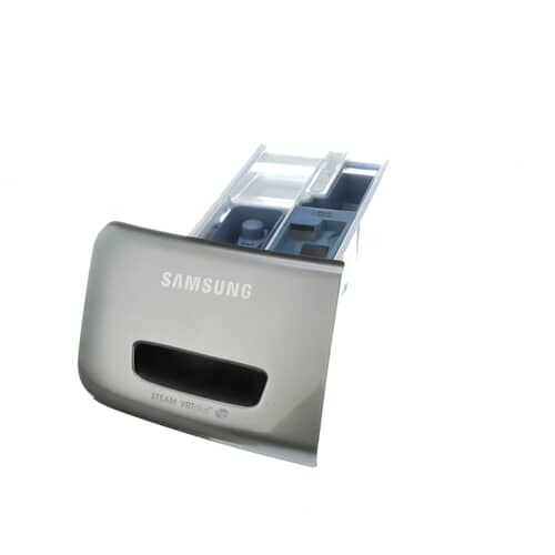 Samsung Part# DC97-18142L Detergent Dispenser Drawer Assembly - Silver (OEM)