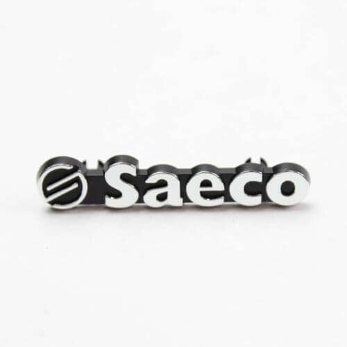 Saeco Part# 996530002084 Plate Logo (OEM) Silver
