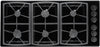 Dacor SGM466B 46 Inch Gas Cooktop with 6 Sealed Burners