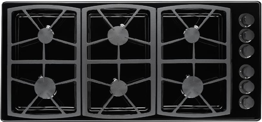 Dacor SGM466B 46 Inch Gas Cooktop with 6 Sealed Burners