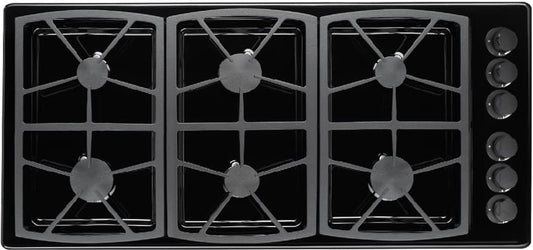 Dacor SGM466B 46 Inch Gas Cooktop with 6 Sealed Burners