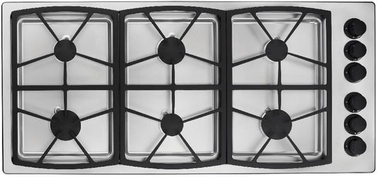 Dacor SGM466S/LP 46 Inch Gas Cooktop with 6 Sealed Burners