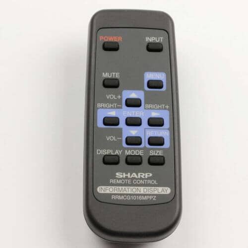 Sharp Part# RRMCG1016MPPZ Remote Control - Genuine OEM