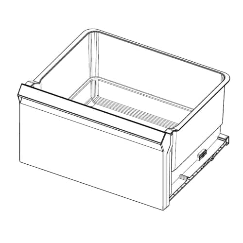 Samsung Part# DA97-20627A Vegetable Drawer Case Assembly - Genuine OEM