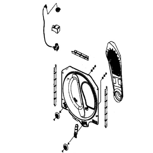 Samsung Part# DC97-15001G Back Drum Assembly - Genuine OEM