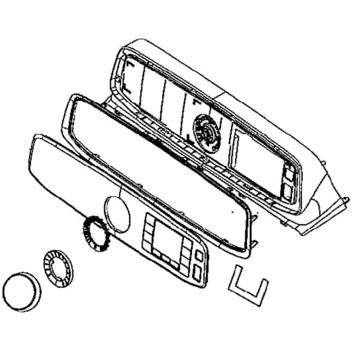 Samsung Part# DC97-18553P Touchpad Control Panel Assembly - Genuine OEM