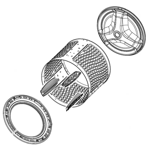 Samsung Part# DC97-21456A Tub Drum Assembly - Genuine OEM