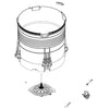 Samsung Part# DC97-21556A Semi Outer Tub Assembly - Genuine OEM