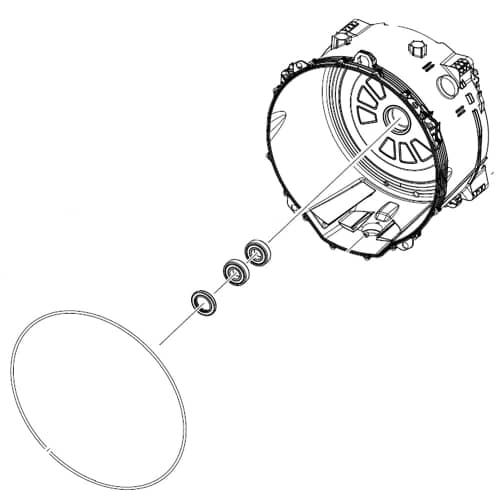 Samsung Back Tub Assembly DC97-21594C