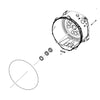 Samsung Part# DC97-21754C Semi Back Tub Assembly - Genuine OEM