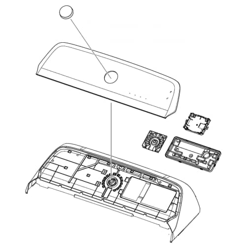 Samsung Part# DC97-22947C Control Panel Assembly - Genuine OEM