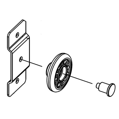 Samsung Part# DD97-00387A Roller Assembly - Genuine OEM