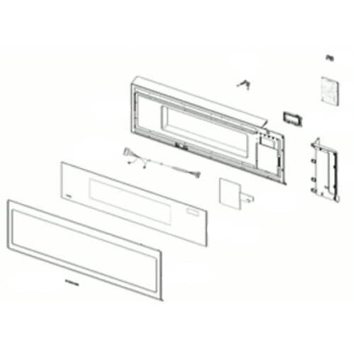 Samsung Part# DE94-05063C Door Assembly - Genuine OEM