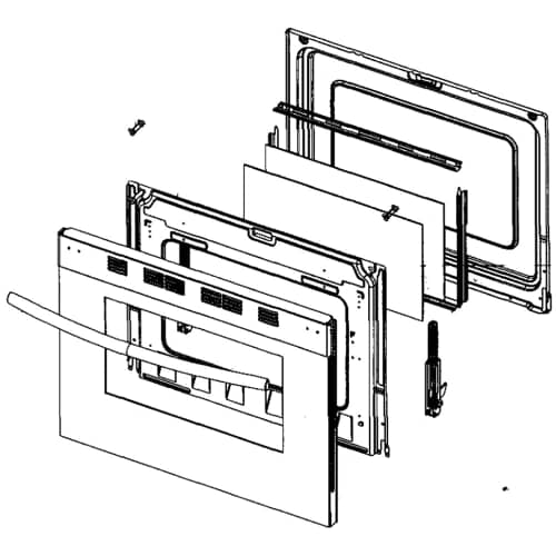 Samsung Part# DG94-01335A Door Assembly (OEM)