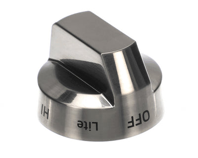 Samsung Part# DG94-01712A Burner Control Knob - Stainless (OEM)