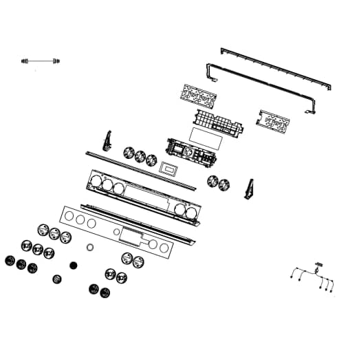 Samsung Range Control Panel Assembly - DG94-03549C