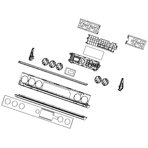 Samsung Part# DG94-03551B Touchpad Control Panel Assembly - Genuine OEM