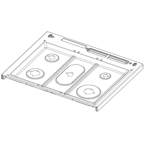 Samsung Assy Cooktop Frame;Nx63T8***,N - DG94-03627A