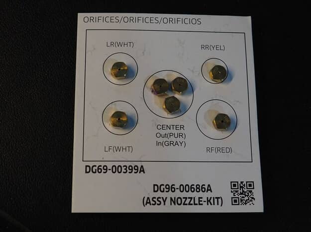 Samsung Part# DG96-00686D Nozzle Kit Assembly - Genuine OEM