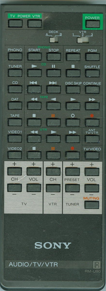 Sony Rm-U90,Remote Control - 1-465-097-11