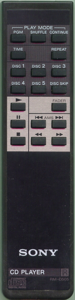 Sony Rm-D505,Remote Control - 1-465-186-11
