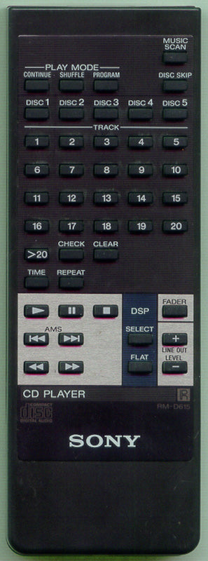Sony Rm-D615 Remote Control - 1-465-729-11