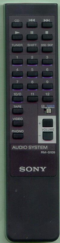 Sony Rm-S109 Remote Control - 1-466-926-11