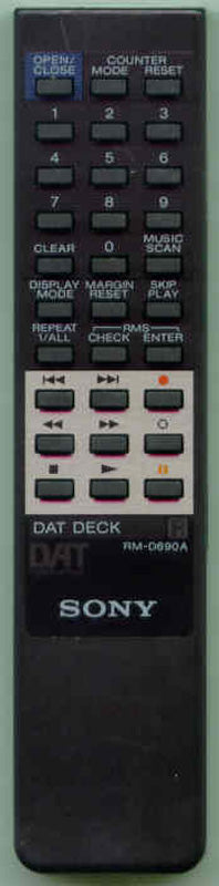 Sony Rm-D690A Remote Control - 1-467-004-11