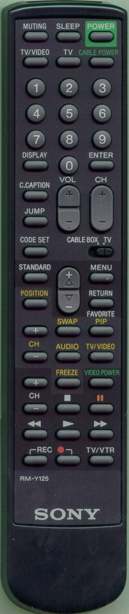 Sony Rmy-125, Remote Control - 1-467-653-11
