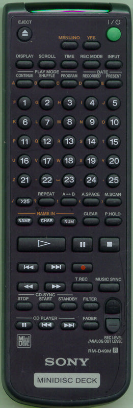 Sony Remote Control - 1-476-081-11