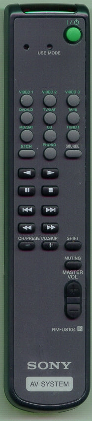 Sony Remote Control Rm-Us104 - 1-476-232-11