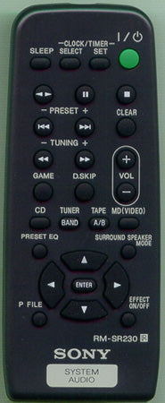 Sony Remote Control(Rm-Sr230) - 1-476-502-11