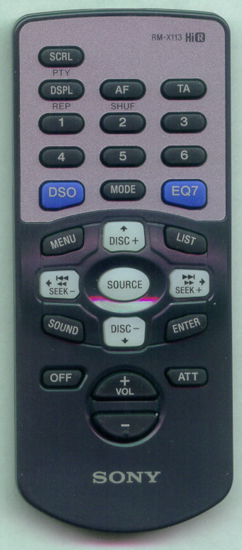 Sony Remote Control (Rm-X113 - 1-476-546-31