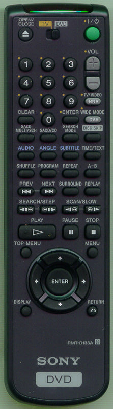 Sony Remote Rmt-D133A - 1-476-890-11