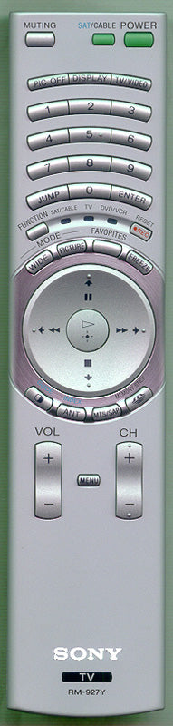 Sony Remote Control (Rm-927Y) - 1-477-687-11