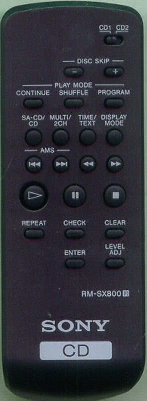 Sony Control Standard (Rm-Sx8 - 1-478-636-11