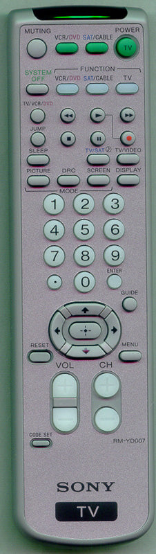 Sony Remote Control Rmyd007 - 1-479-713-11