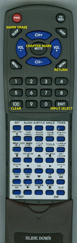Sony Remote Control (Rmt-D203A - 1-477-804-31