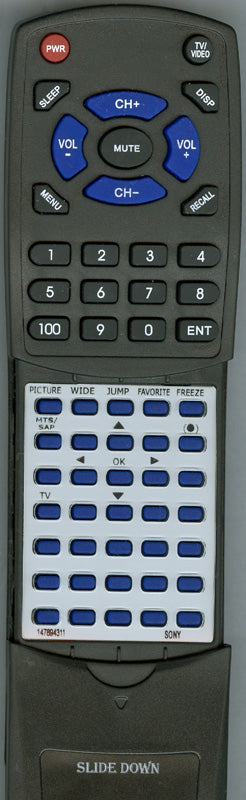 Sony Remote Control (Rm-Y1109) - 1-478-943-11