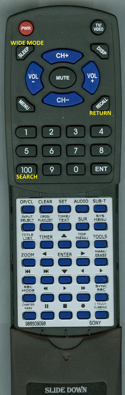 Sony Remote Assembly:Gx315 Rmtd223 - 9-885-090-98