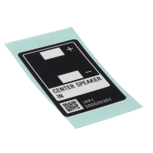 Sony Part# 5-000-203-01 Center Label - Genuine OEM