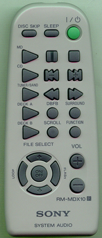 Sony Rm-Mdx10 Remote Control - 1-418-251-11