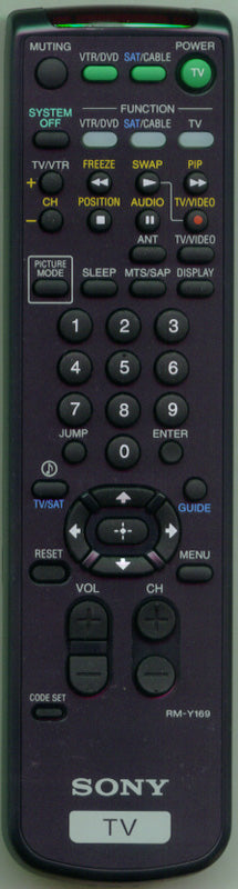 Sony Rm-Y169 Remote Control - 1-418-384-11