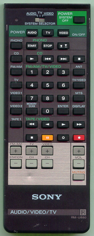 Sony Rm-U880,Remote Control - 1-463-727-11