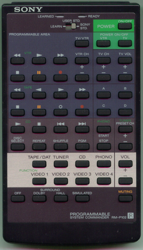 Sony Rm-P102,Remote Control - 1-463-983-11