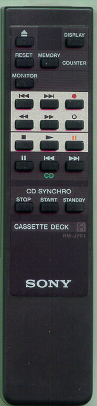 Sony Rm-J701, Remote Control - 1-465-314-11