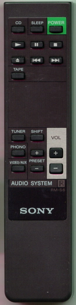 Sony Rm-S6 Remote Control (Inf) - 1-465-343-11